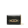 Tom Ford Logo-plaque Clutch Bag In Black