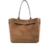 Tom Ford Medium Leather Shopping Bag In Brown