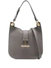 Tom Ford Small Tara T-bar Leather Shoulder Bag In Gray