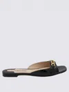 Tom Ford Chain Detail Croc Embossed Slide Sandal In Black