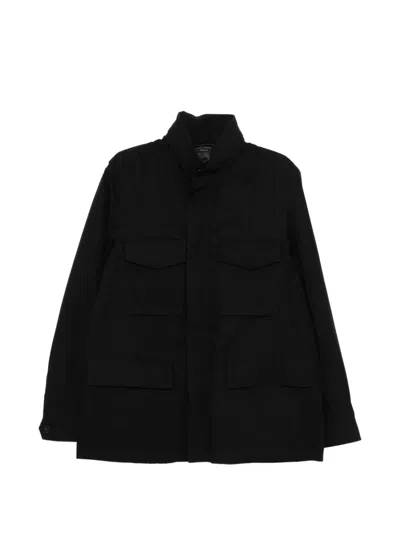 Tom Ford Band-collar Jacket In Black