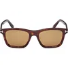 Tom Ford Barron 54mm Square Sunglasses