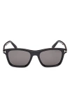 Tom Ford Aslan Sunglasses In Shiny Black/eco/lenses