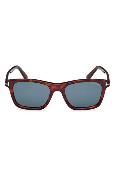 TOM FORD TOM FORD BARRON 54MM SQUARE SUNGLASSES