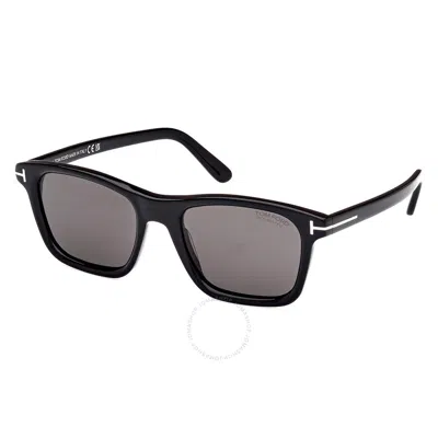 Tom Ford Barron Polarized Smoke Square Men's Sunglasses Ft1179 01d 54 In Black