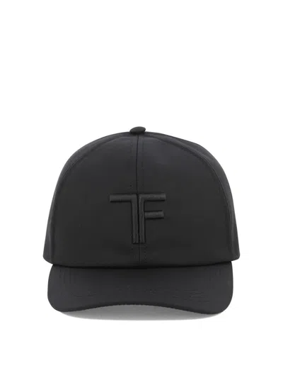 Tom Ford Baseball Cap With Logo In Black