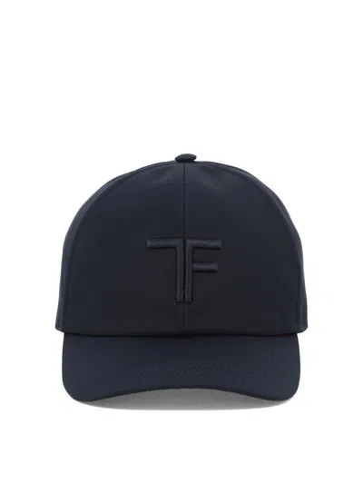 Tom Ford Baseball Cap With Logo In Blue