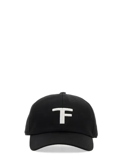 Tom Ford Baseball Hat With Logo In Black