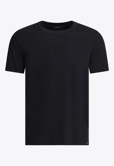 Tom Ford V-neck T-shirt In Black