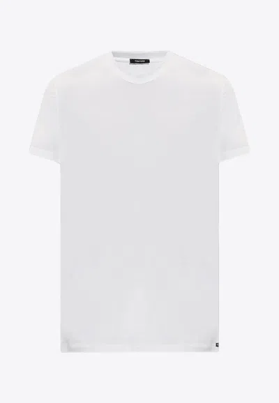 Tom Ford Basic Crewneck T-shirt In White