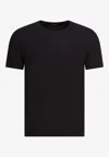 Tom Ford Stretch-cotton V-neck T-shirt In Black