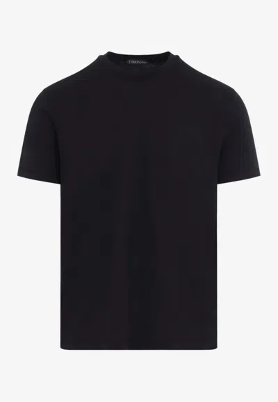 Tom Ford Basic Crewneck T-shirt In Black