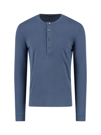 TOM FORD BASIC 'HENLEY' SWEATER