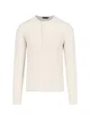 Tom Ford Basic 'henley' Sweater In White