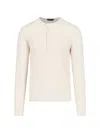 Tom Ford Basic 'henley' Sweater In White