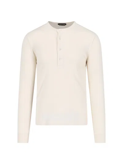 TOM FORD BASIC 'HENLEY' SWEATER