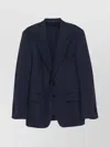 Tom Ford Basket Weave Shelton Wool Jacket Clothing In Blue