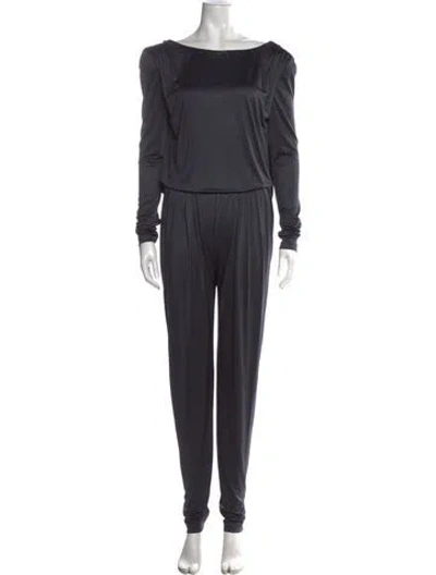 Pre-owned Tom Ford Bateau Neckline Jumpsuit In Gray
