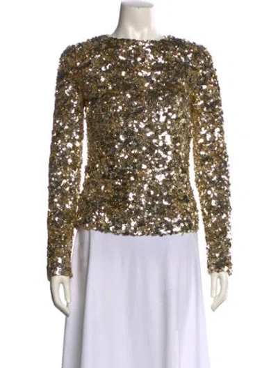 Pre-owned Tom Ford Bateau Neckline Long Sleeve Blouse