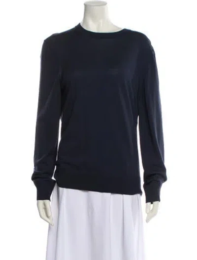 Pre-owned Tom Ford Bateau Neckline Long Sleeve Sweatshirt In Blue