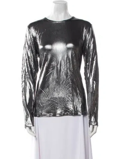 Pre-owned Tom Ford Bateau Neckline Long Sleeve Top