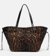 Tom Ford Large Tote Bag In Ocelot Jacquard