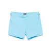 Tom Ford Logo-tag Swim Shorts In Blue