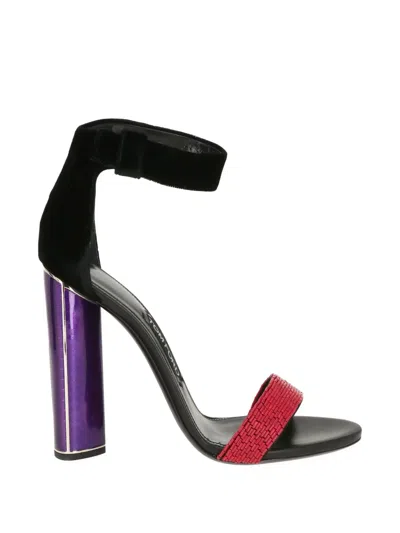 Tom Ford Beaded-strap Block-heel Sandals In Black