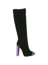 Tom Ford Beaded-toe Block-heel Boots In Multi