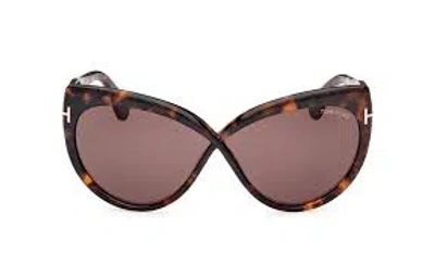 Tom Ford Beatrice Brown Butterfly Ladies Sunglasses Ft1196 52e 65
