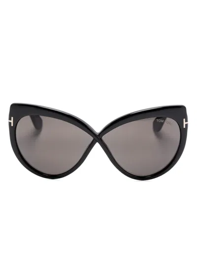 Tom Ford Beatrice Sunglasses In Black