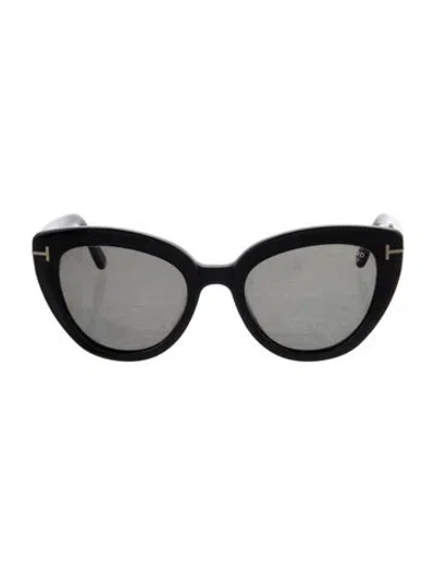 Pre-owned Tom Ford Beatrix 02 Cat-eye Sunglasses In Black