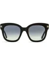 Tom Ford Beatrix-02 Square-frame Sunglasses In Black