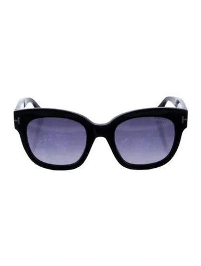 Pre-owned Tom Ford Beatrix Wayfarer Sunglasses In Black