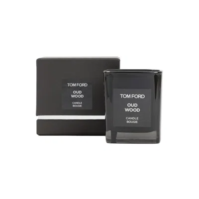 Tom Ford Beauty Oud Wood Candle In Black