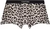 TOM FORD BEIGE & BLACK COTTON SNOW LEOPARD BOXER BRIEFS