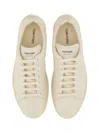 Tom Ford Beige Calf Leather Sneakers In White