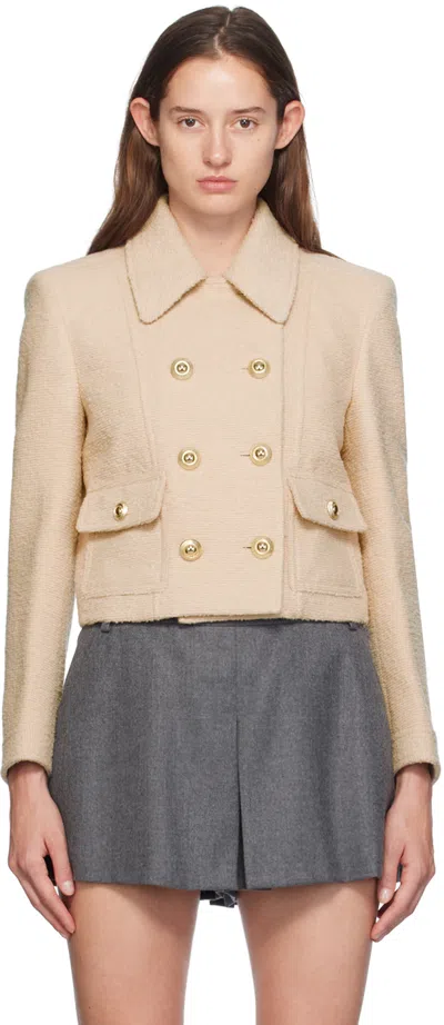 Tom Ford Beige Chasseur Jacket In Jb306 Milky Beige