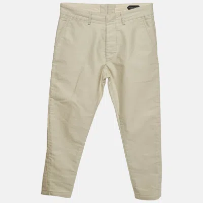 Pre-owned Tom Ford Beige Denim Regular Fit Jeans S/ Waist 32" In Sand