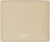 Tom Ford Beige Grain Leather Classic Bifold Wallet In Dune