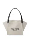 Tom Ford Amalfi Medium Shoulder Bag In Beige