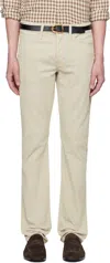 Tom Ford Beige Micro Cord Slim Fit Jeans