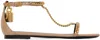 Tom Ford Beige Padlock Chain Flat Sandals In 1j003 Flesh