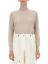Tom Ford Beige Solid Turtle Neck Sweater In Beige