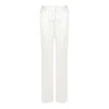 Tom Ford Beige Wool Silk Trousers In White