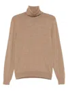 Tom Ford Beige Wool Turtleneck Sweater