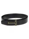 Tom Ford T-buckle Belt In Black