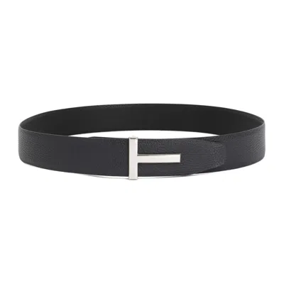 Tom Ford Reversible Belt Adjustable Length In Black