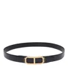 Tom Ford Stadium Croc-embossed Leather Belt In Black