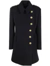 Tom Ford Button-detailed High Neck Jacket In Blue
